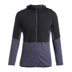 Icebreaker Merino Blend 200 Realfleece Descender Hoodie Herren - Langarm Zip Hoodie für Outdoor und Reise
